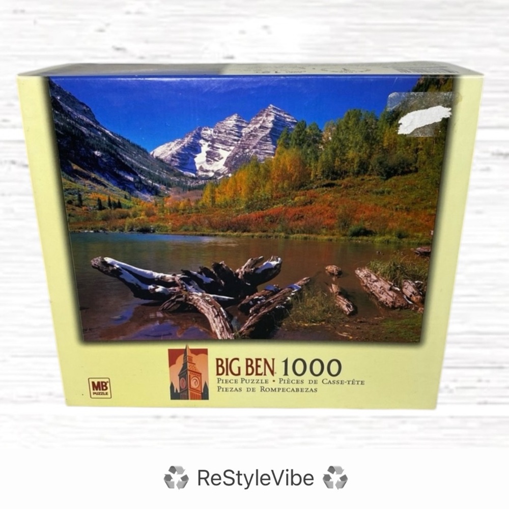 HASBRO Big Ben Puzzle 1000 Piece Mountain Factory SEALED NIB Game Night Fun